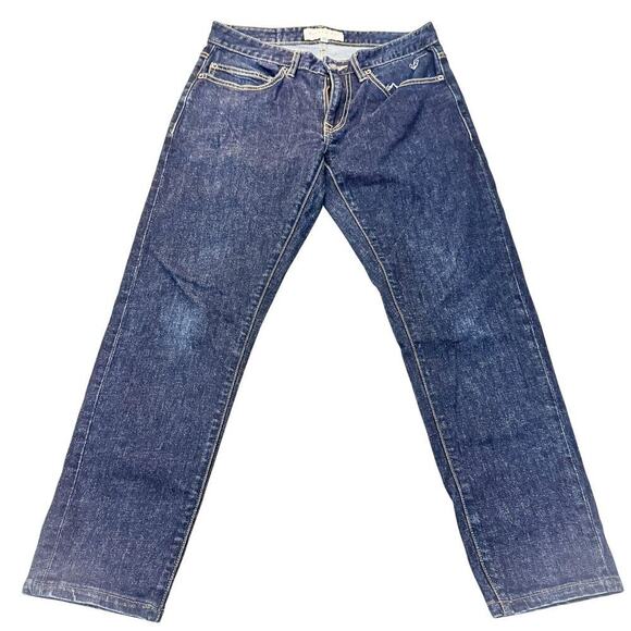 Dapper Boi Dark Wash Denim Slim Fit Jeans Zip Fly Size 30 EUC - Picture 2 of 7